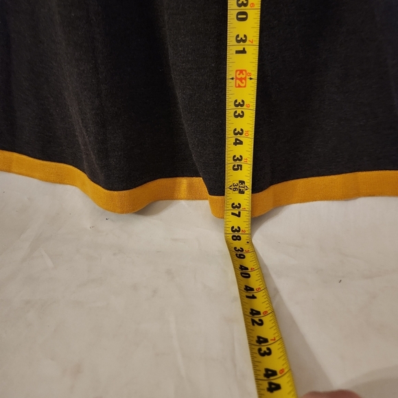 Jessica Howard sweater Dress Long Sleeve Striped with Mustard Accents Preppy - Picture 4 of 8